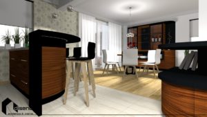Projekt wnętrz domu jednorodzinnego - Rzeszów, Słocina - diseno