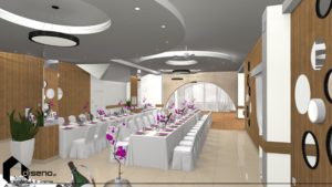 Aranżacja sali weselnej ANMAR Radymno - projekt diseno