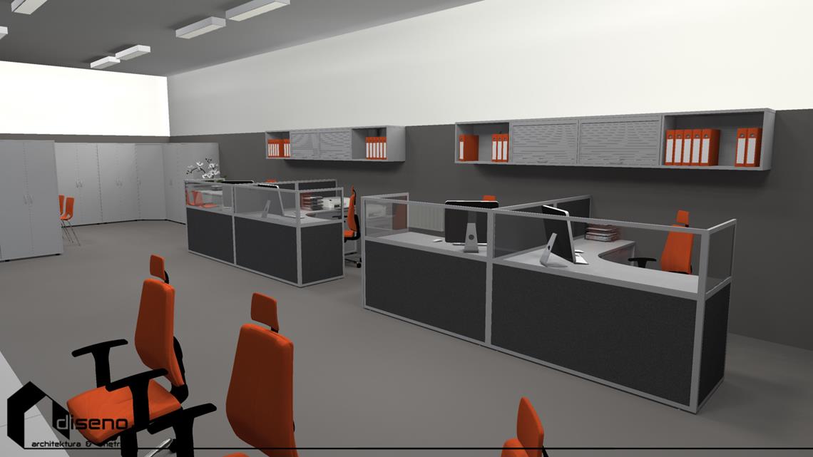 Aranżacja wnętrz firmy Iwamet Stalowa Wola - projekt diseno