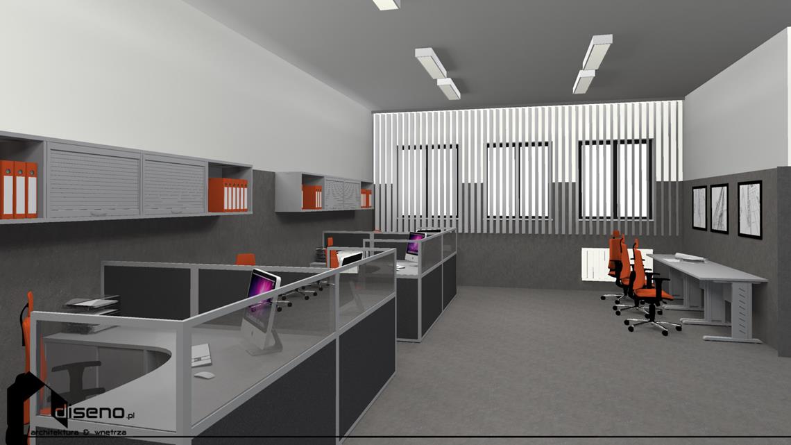 Aranżacja wnętrz firmy Iwamet Stalowa Wola - projekt diseno
