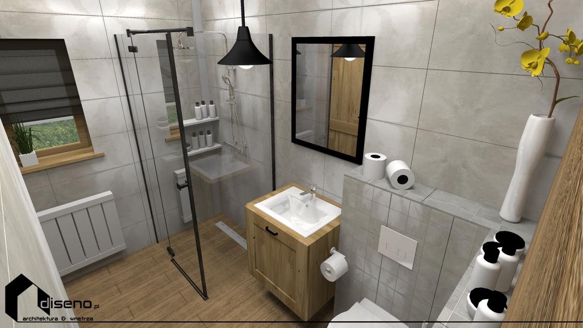 Aranżacja domu drewnianego w Jarosławiu - projekt diseno