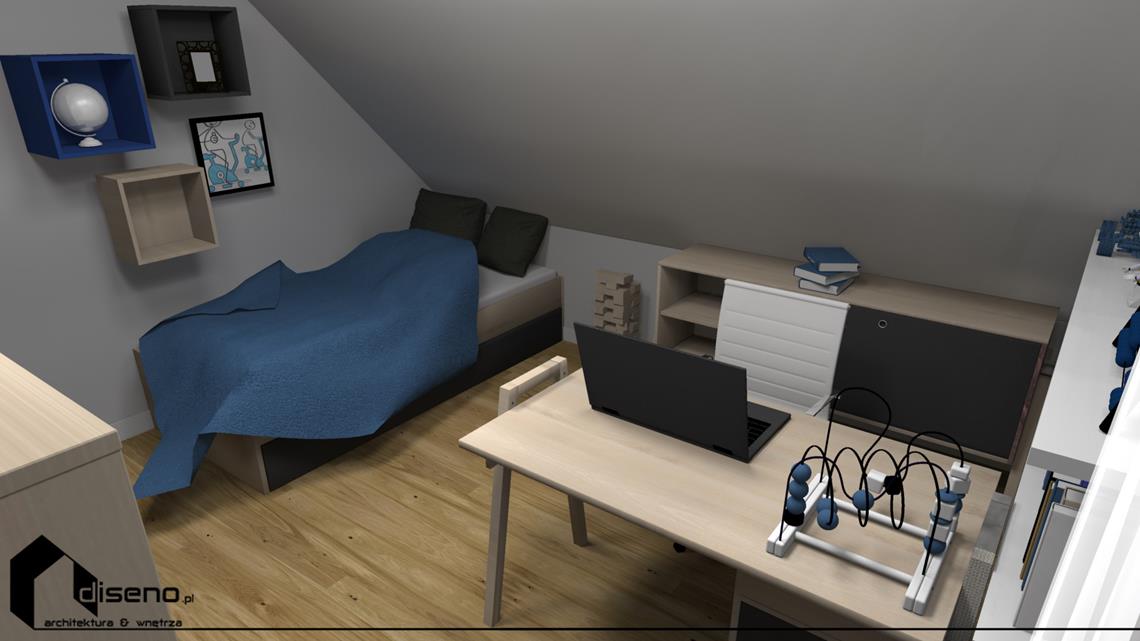 Aranżacja domu drewnianego w Jarosławiu - projekt diseno