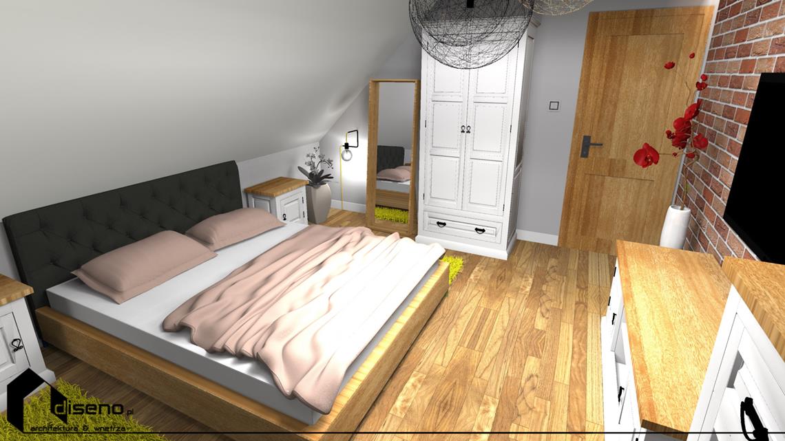 Aranżacja domu drewnianego w Jarosławiu - projekt diseno