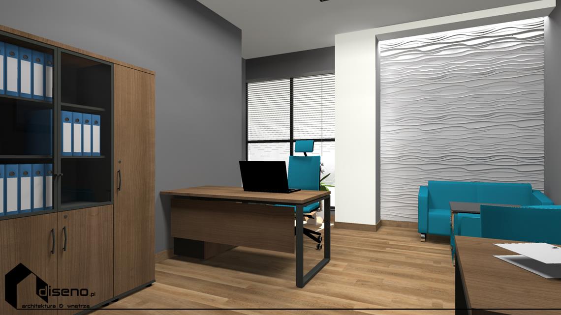 Aranżacja wnętrz firmy NGS Oil & Gas Krosno - projekt diseno