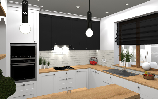 Projekt kuchni - projektowanie wnętrz diseno